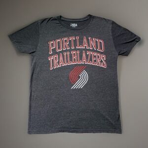 Portland Trail Blazers T Shirt NBA Grey Size M